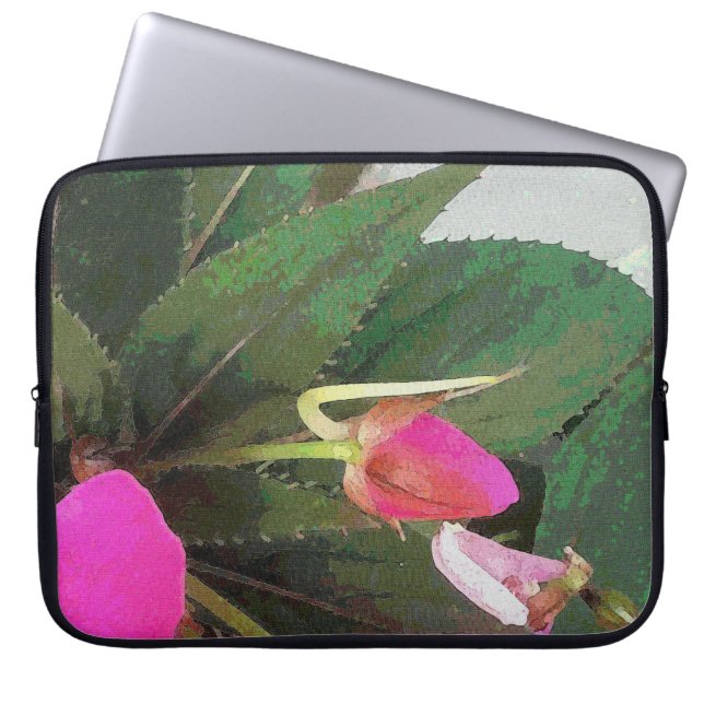 Shock rosa laptop sleeve (Framsidan)