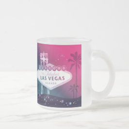 Shock rosa Las Vegas Bröllop Keepsaké Frostad Glasmugg