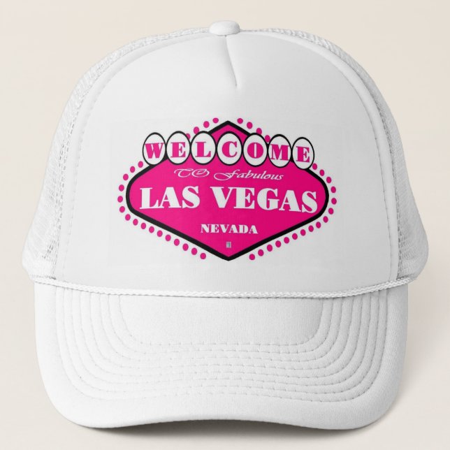SHOCK ROSA Las Vegas-signeringskap Keps (Framsida)