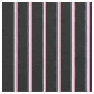 Shock rosa, lätt cyan, Mörk Slate Grått och svart Tyg
