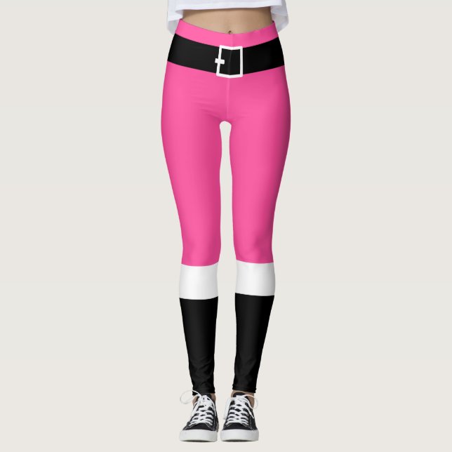 Shock rosa Leggings i Santa Finare Byxor (Framsida)