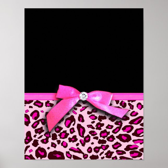 Shock rosa leopard, grafik på band poster (Framsidan)