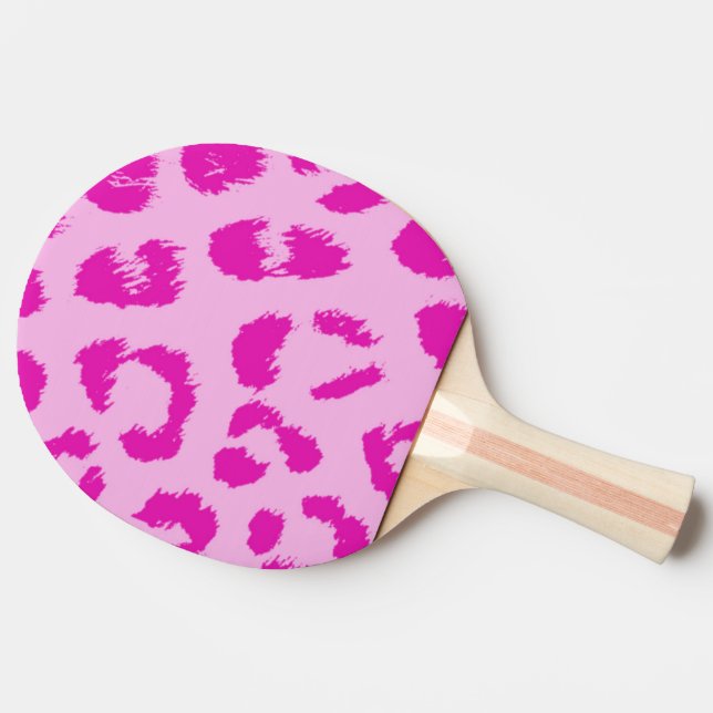 Shock rosa Leopard Mönster Pingisracket (Sidan)