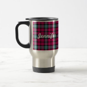 Shock rosa Light Blue Tartan Play Mönster Resemugg