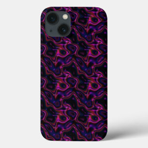 Shock rosa Lila Black Swirling Mönster