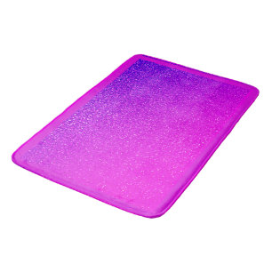 Shock rosa Lila Glitter Ombre Girly Cute Badrumsmatta