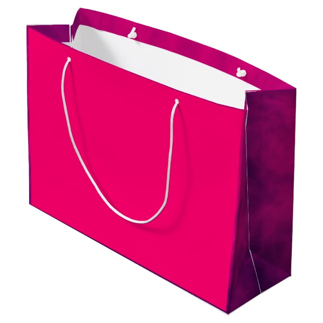 Shock rosa Lila Kant Gift Bag - Anpassade (Baksidan Vinklad)