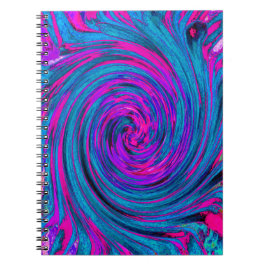 Shock rosa, Lila och återgång till blå Abstrakt Anteckningsbok