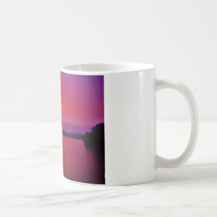 Shock rosa Lila sunset on Sjö Arrowhad Kaffemugg
