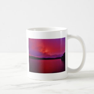 Shock rosa Lila sunset on Sjö Arrowhad Kaffemugg
