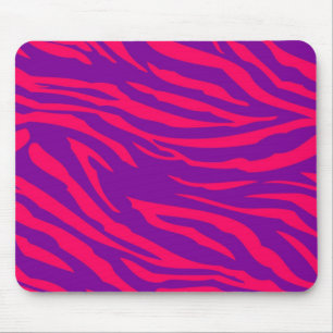 Shock rosa Lila Zebra tryck Personlig Mousepad Musmatta