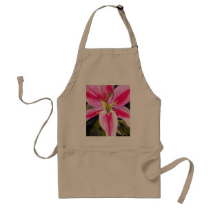Shock rosa Lily Tenerife pop art vattencolor blomm Förkläde