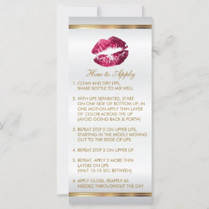 Shock rosa Lip Instructions 2 - Satäng