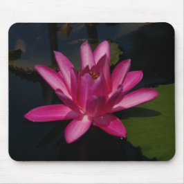 Shock rosa Lotus Waterlily Mouse Pad Musmatta