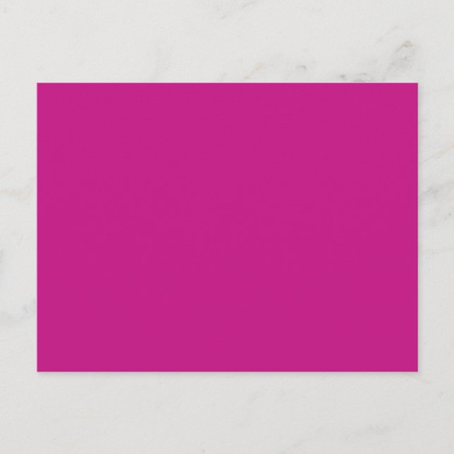 shock rosa Magenta Fuchsia Solid Färg - bakgrund Vykort (Framsida)