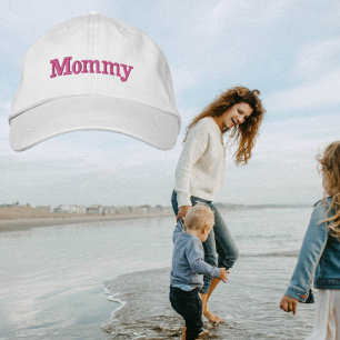 Shock rosa Mamma Embroired Baseball Cap Broderad Keps