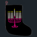 shock rosa menorah hanukkah purim liten julstrumpa<br><div class="desc">"shock rosa menorah hanukkah ", "rosa hanukkah", "rosa menorah" , "hanukkah menorah", menorah, "lycklig hanukkah" , kanalukah, hannukah, Hanukkah, "jewant helgdagars"</div>