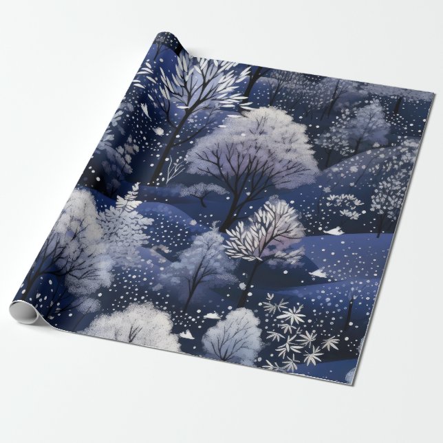 Shock rosa Modern Groovy-jul Presentpapper (Utrullad)