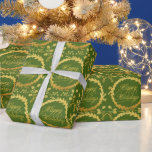 Shock rosa Modern Groovy-jul Presentpapper<br><div class="desc">Shock rosa Modern Groovy-julklämma, modern, abstrakt, julgranar, träd, snö, vinter, mönster, grönt, oliv grönt</div>
