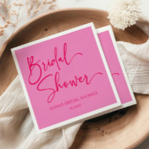 Shock rosa moderna minimalistiska Möhippa