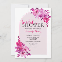 Shock rosa Möhippa-idéer Inbjudningar