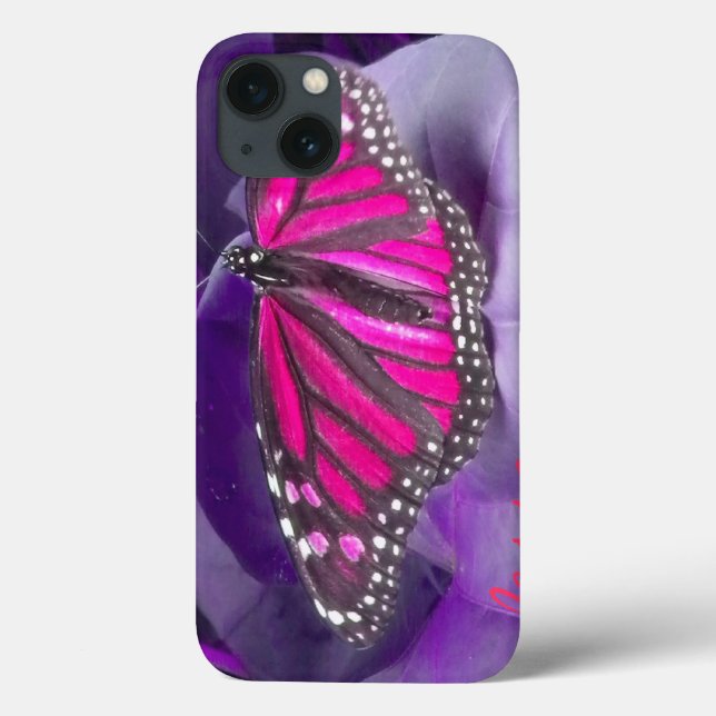 SHOCK ROSA Monarch Butterfly iPad Case (Baksida)