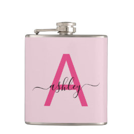 Shock rosa Monogram Girl's Bachelorette Party Fickplunta