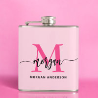 Shock rosa Monogram Girl's Bachelorette Party