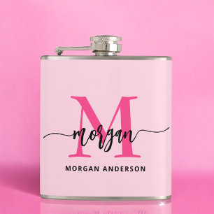 Shock rosa Monogram Girl's Bachelorette Party Fickplunta