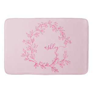 Shock rosa Monogram Girl's Dorm Room Badrumsmatta