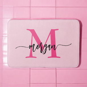 Shock rosa Monogram Girl's Dorm Room Badrumsmatta