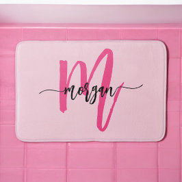 Shock rosa Monogram Girl's Dorm Room Badrumsmatta