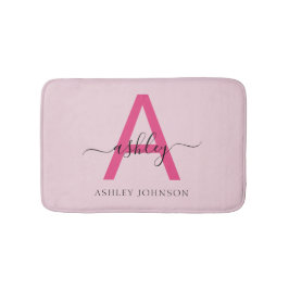 Shock rosa Monogram Girl's Dorm Room Badrumsmatta