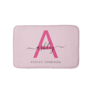 Shock rosa Monogram Girl's Dorm Room Badrumsmatta