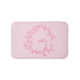 Shock rosa Monogram Girl's Dorm Room Badrumsmatta