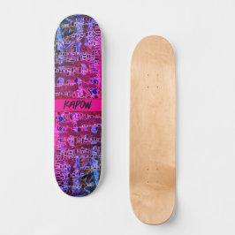 Shock rosa ’Mosaic Biology’ Skate Board