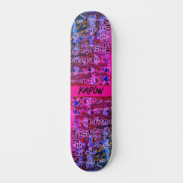 Shock rosa ’Mosaic Biology’ Skate Board