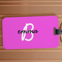 Shock rosa Namn | Modern initial monogram Neon