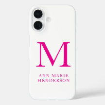 Shock rosa Namn och Monogram