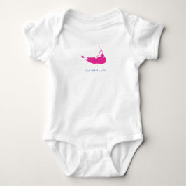 Shock rosa Nantucket Baby Bodykostdräkt T Shirt