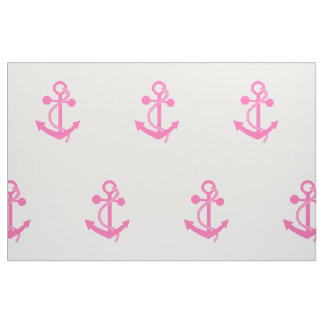 Shock rosa Nautical Anchor Tyg