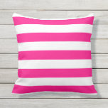 Shock rosa Nautical Rand Exdoor Pillows Utomhuskudde<br><div class="desc">Shock rosa, kudde av nautiskt rand för utomhusanvända. Tillverkad i USA. Upplev högkvalitativ utskrift. UV- och mjölkbeständiga trädgårdar eller tålmodiga kuddar med modern strimlad utformning i vibrerande sommartid i färg. Finns i rektangulära storlekar på 16 tum eller 20 tum och 13 tum i rektangulära storlekar på 21 tum. Infoga medföljer....</div>