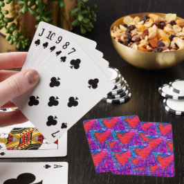 Shock rosa och blå Många Hearts Casinokort