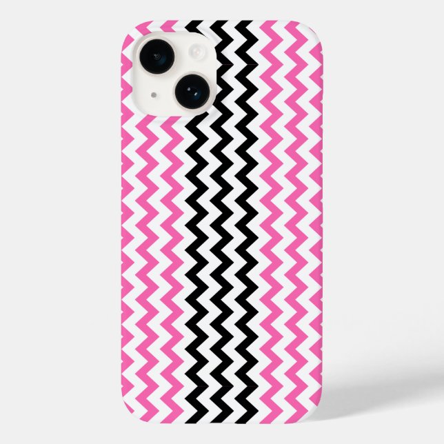 Shock rosa och Black Chevron av Shirley Taylor (Baksida)
