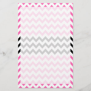 Shock rosa och Black Chevron av Shirley Taylor Brevpapper