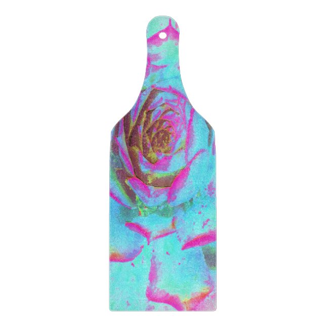 Shock rosa och Blue Succulent Sedum Rosette (Framsidan)