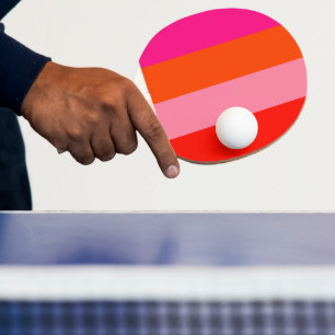 Shock rosa och Bright Orange Rand Pingisracket