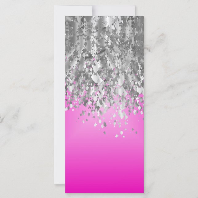 Shock rosa och faux glitter (Framsida)