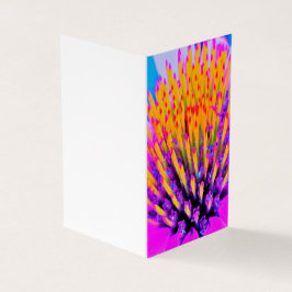 Shock rosa och Gult för abstrakt makro Kort