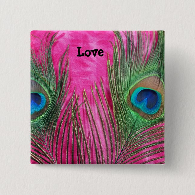 Shock rosa och husdjur knapp (Framsida)